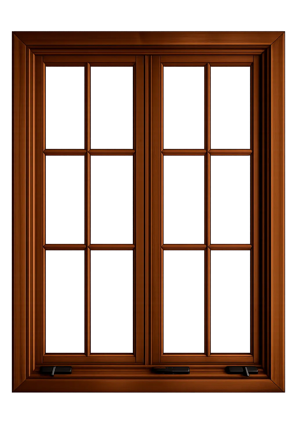 Exclusive Handcrafted Dark Wooden Frame Door